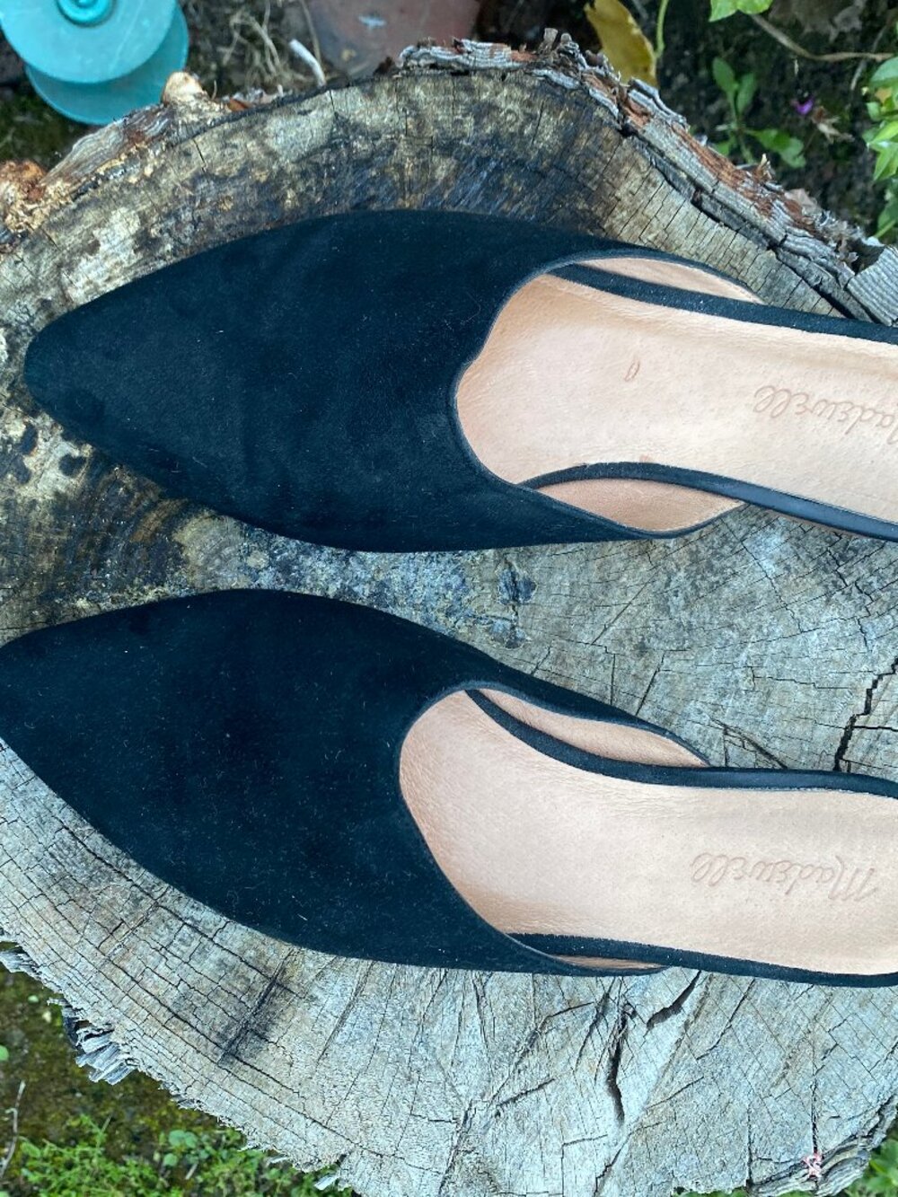 Madewell Black Suede Remi Mules Size 8.5 - Picture 4 of 6